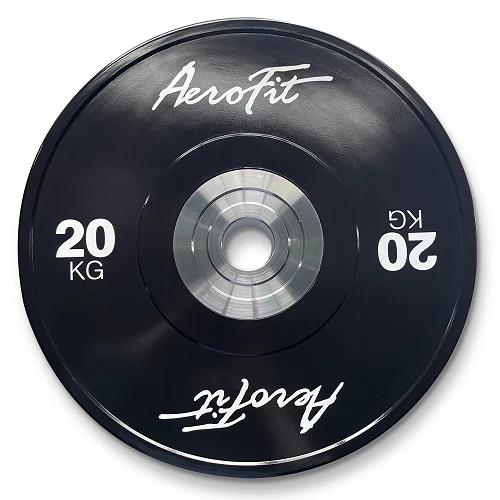 20 кг бамперные диски для кроссфита, черные AeroFit AFBD