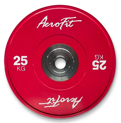 25 кг бамперные диски для кроссфита, цветные AeroFit AFBDC