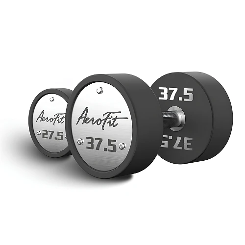 Набор полиуретановых гантелей, 27,5-37,5 кг, 5 пар, шаг 2,5 кг AeroFit AFPUDB27.5-37