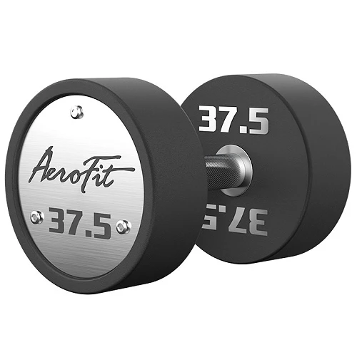 Набор полиуретановых гантелей, 27,5-37,5 кг, 5 пар, шаг 2,5 кг AeroFit AFPUDB27.5-37 — фото 6