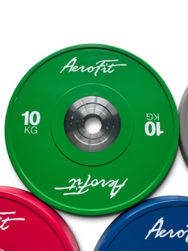 Бамперный диск для кроссфита AeroFit AFBDC20, 20 кг, голубой