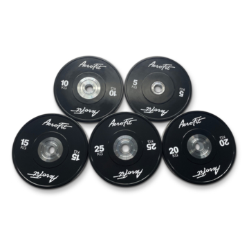 Бамперный диск для кроссфита AeroFit AFBD15, 15 кг, черный