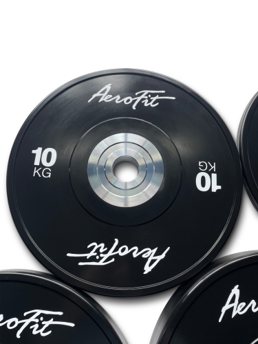 Бамперный диск для кроссфита AeroFit AFBD15, 15 кг, черный